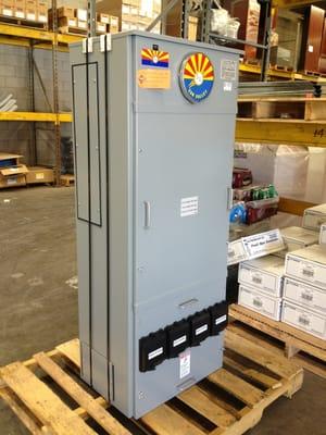 400 Amp panel change for a job in Glendale Arizona.