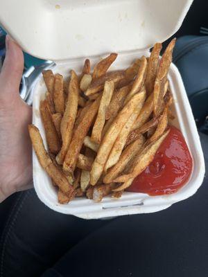 Hand cut fries