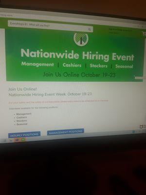 It says to schedule an interview once you apply for a job.