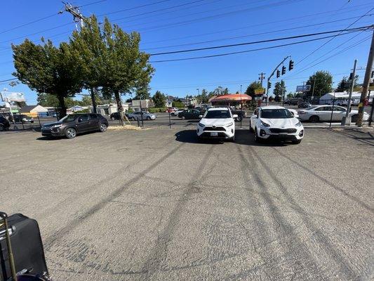 Their rental cars