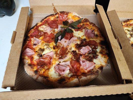 Meat lovers pizza