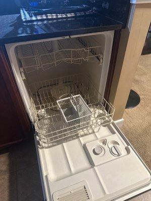 The broke. Dishwasher going on 3 weeks of not being replace. Leaving a nasty odor that attracts fruit flys