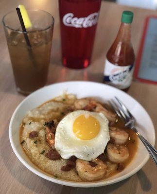 Shrimp and Grits +egg