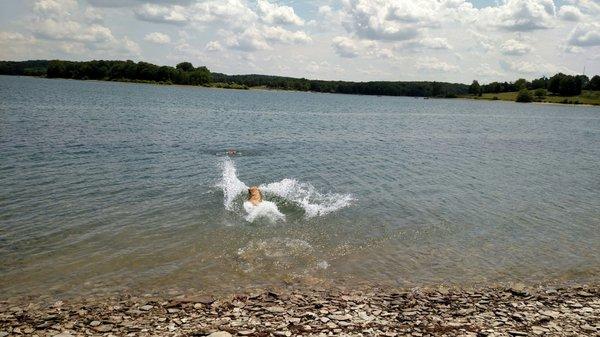 My dog Sonny loves to swim here.