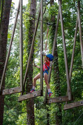 4 different levels on the Obstacle Course. Green courses for kids to do.