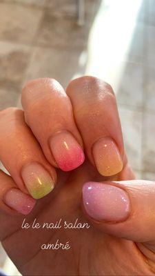 Easter ombré nails