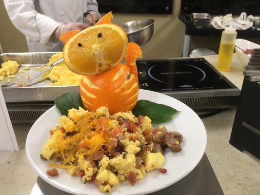 Try one of our egg Scrambles for our Action Station Chef!!!