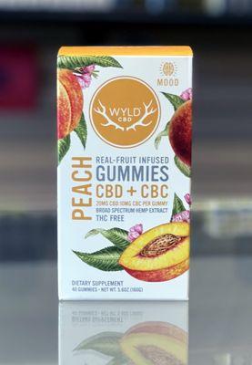 Wyld Broad Spectrum CBD+CBC Gummies Peach Flavored