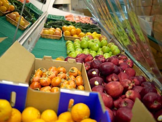 Fresh organic fruits and veggies!