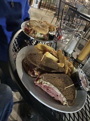 Reuben and Big Jacks Chicken sandwiches