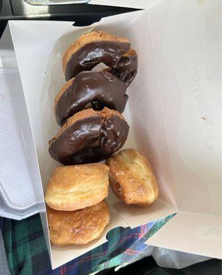 glazed & chocolate doughnuts