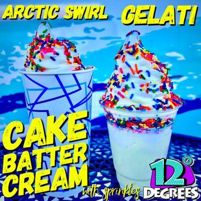 Cake Batter Cream Ice - Gelati & Arctic Swirl