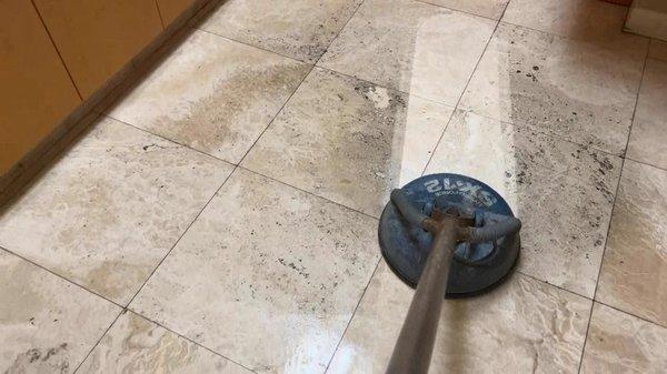 Travertine cleaning