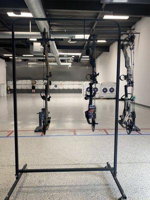 Multiple bows and the shooting lanes.