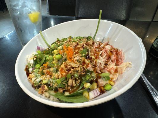 Salmon poke bowl