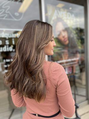 Soft Highlights and beach waves on long layers