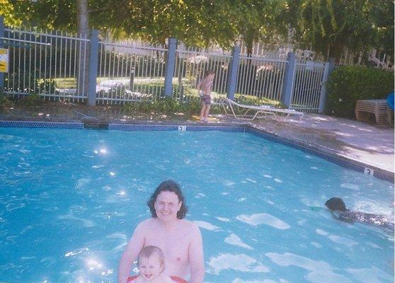 My husband in MeadowBrook when he was much younger with son Joel in MeadowBrook years ago. My husband gravely ill now.