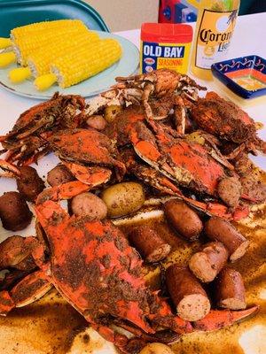 Maryland crabs  old bay. Omg!!!