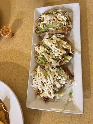 Tostadas - chicken. My wife loved them.