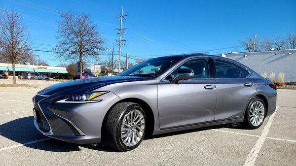 My new 2021 Lexus after getting the Platinum Wash at Northwest Auto Wash!  5 Star review! R. Warkenthien (Rolling Meadows, IL)