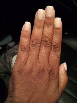 Gel powder manicure...$30 @ Classic Nail in Conyers, GA