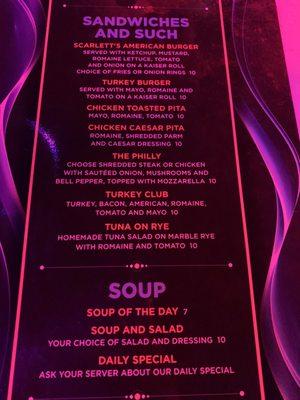 Menu 12/21