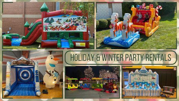 Check out all of our holiday & winter party rentals here: https://www.amusementrental.com/product-category/holiday/