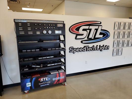 Great equipment here at SpeedTech lights.