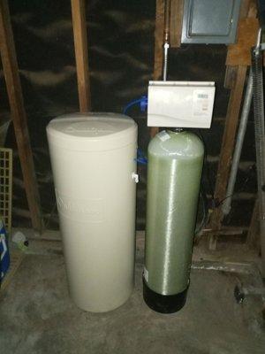 Our brand new water softener system.