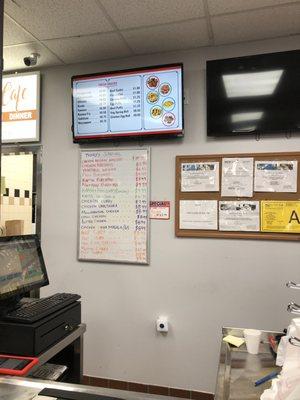 Take out order counter