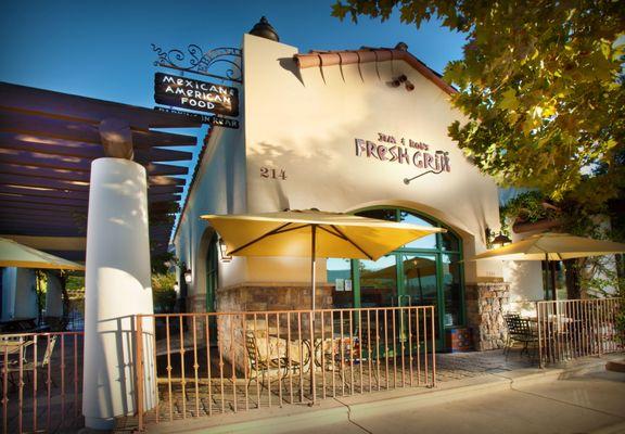 Exterior photo of Jim & Rob's Fresh Grill and Lisa's Cantina in beautiful downtown Ojai