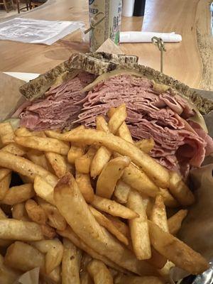 Cold cut and fries