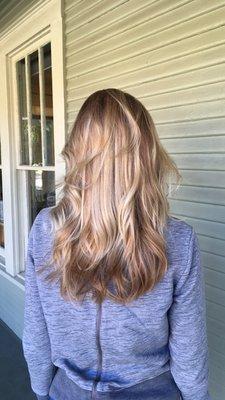 Balayage and haircut