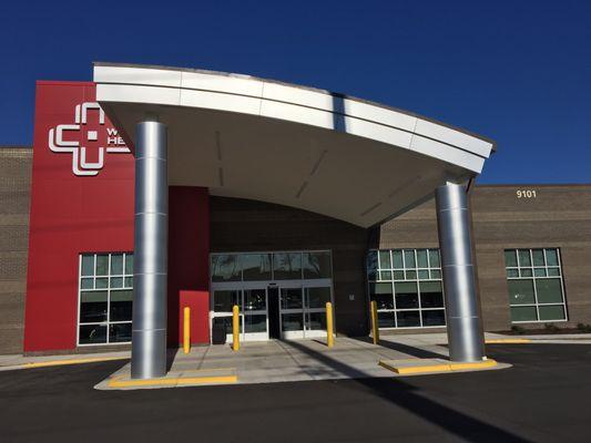 Front entrance to Wilmington Health in Leland