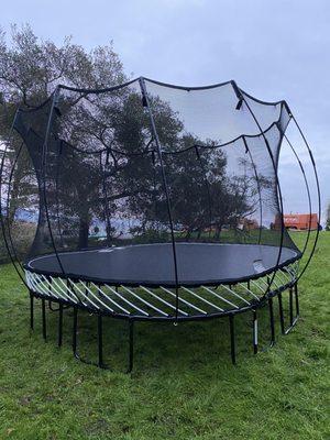 Spring free trampoline!