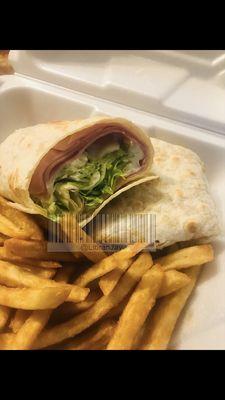 Ham Wrap Any Wrap with French Fries Lunch Special