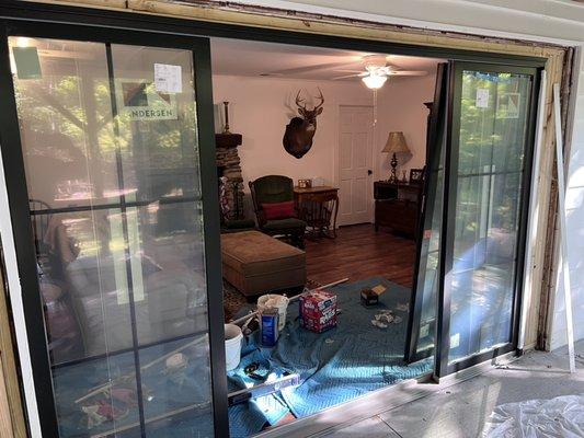 4 Panel Sliding  Patio Door installation - 2