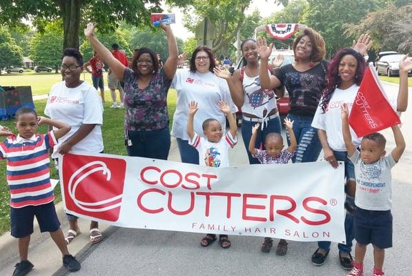 The "Cost Cutters" family loves to be part of the community.