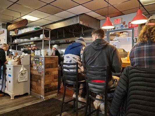 Interior of restaurant