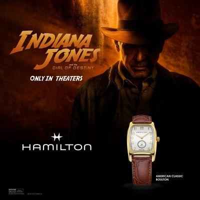 Indiana Jones and the Dial of Destiny featuring the Hamilton Boulton H13431553 Quartz