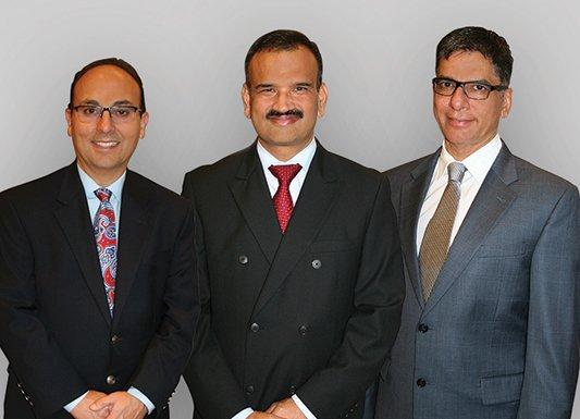 (pictured left-right) Dr. Rashbaum, M.D. | Dr. Singh, M.D. | Dr. Parikh, M.D.