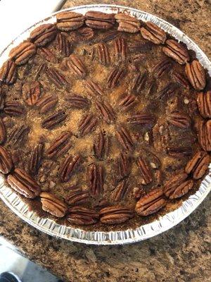 Keto pecan pie $22. 245 calories 6 net carbs per slice and 0 zero sugar