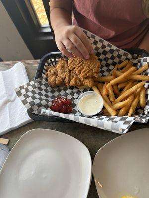 Chicken strip-fries