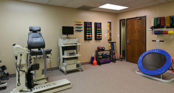 Hands-On Physical Therapy & Athletic Rehabilitation Center- Farmington Hills Location. Exercise Gym Area