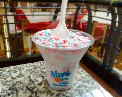 Cotton candy - Dipping dots.