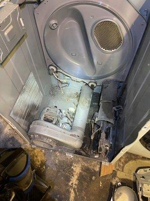 Cleaned dryer system