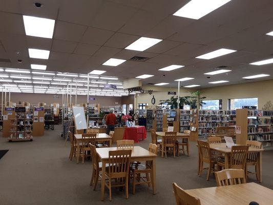 Study tables and the help desk.