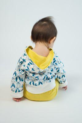 Penguin hoody in celery & organic celery pants