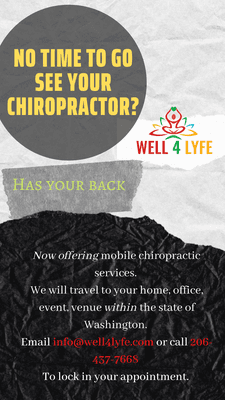 Well 4 Lyfe - Mobile Chiropractor