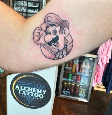 Luigi Tattoo by G Jones